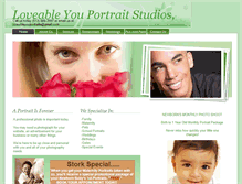 Tablet Screenshot of loveableyouportraits.com